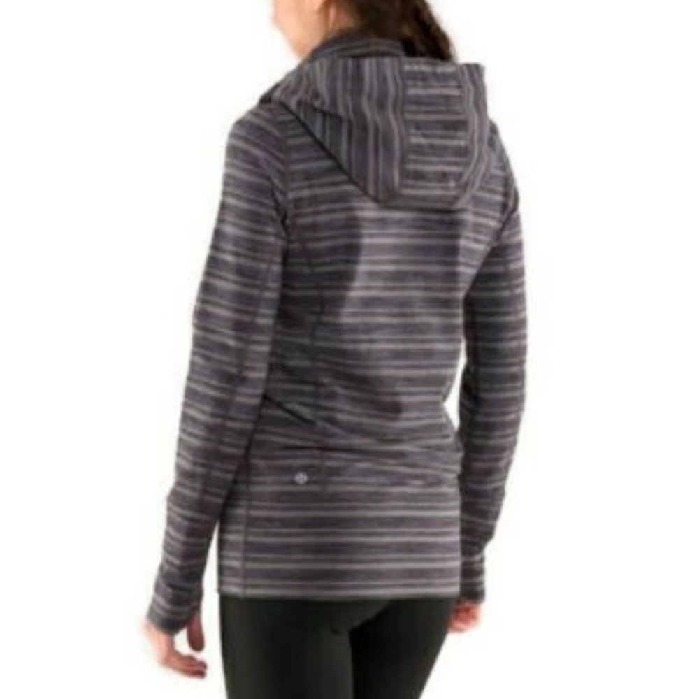 Lululemon Stride Jacket Black Stripes Galore sz 6 - Picture 2 of 8